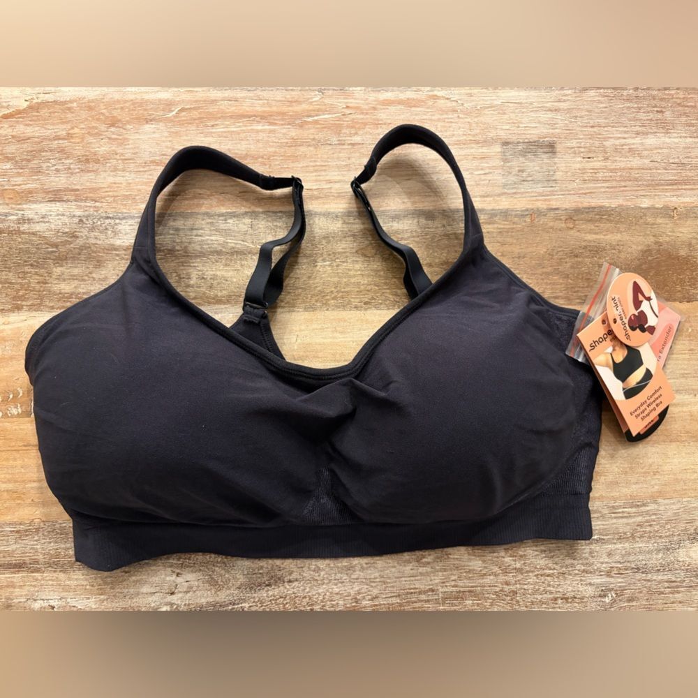 Shapermint Essentials Everyday Comfort Straps Wireless Shaping Bra, Size 3XL